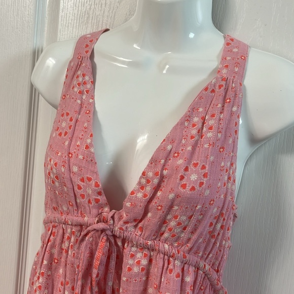NWT Urban Outfitters Hansel Pink Heart Print Dress M - Picture 3 of 9